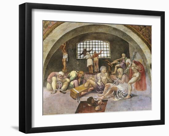 Chained Prisoners, Fresco-Giulio Romano-Framed Giclee Print