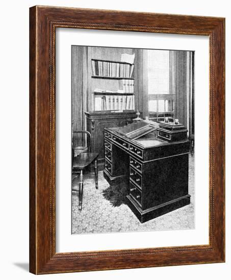 Chair and Desk of Charles Dickens, Used at Gadshill, 1923-null-Framed Giclee Print