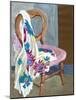 Chair and Patterned Fabric, 2000-Joan Thewsey-Mounted Giclee Print