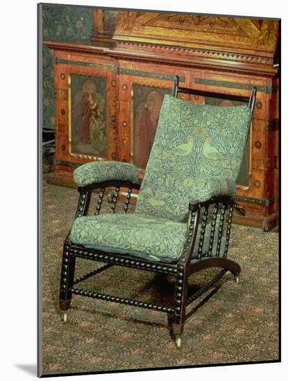 Chair by William Morris, Upholstered in Original "Bird" Woollen Tapestry, circa 1870-William Morris-Mounted Giclee Print