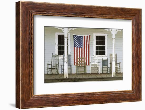 Chair Family with Flag-Zhen-Huan Lu-Framed Art Print