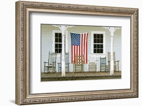 Chair Family with Flags-Zhen-Huan Lu-Framed Giclee Print