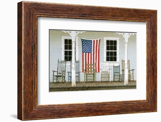 Chair Family with Flags-Zhen-Huan Lu-Framed Giclee Print