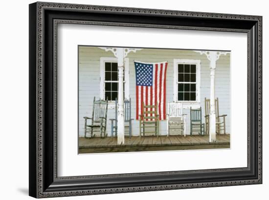 Chair Family with Flags-Zhen-Huan Lu-Framed Giclee Print