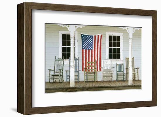 Chair Family with Flags-Zhen-Huan Lu-Framed Giclee Print