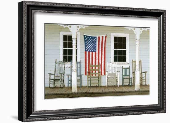 Chair Family with Flags-Zhen-Huan Lu-Framed Giclee Print