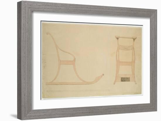 Chair For a Sleigh-Caspar David Friedrich-Framed Giclee Print