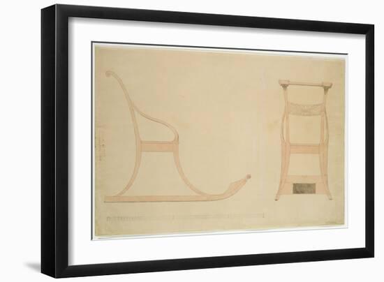 Chair For a Sleigh-Caspar David Friedrich-Framed Giclee Print