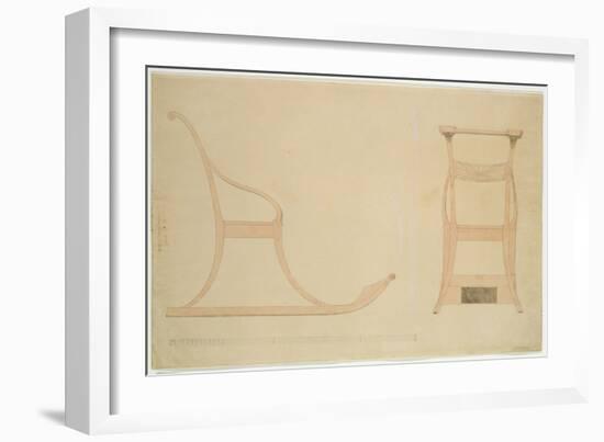 Chair For a Sleigh-Caspar David Friedrich-Framed Giclee Print