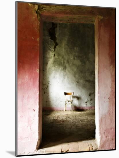 Chair in a Deserted Farm Near San Quirico D'Orcia, Valle De Orcia, Tuscany, Italy-Nadia Isakova-Mounted Photographic Print