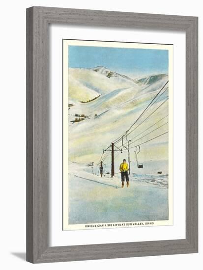 Chair Lift, Sun Valley, Idaho-null-Framed Art Print