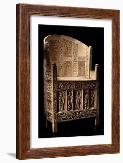 Chair of Bishop Maximian-Byzantine School-Framed Giclee Print