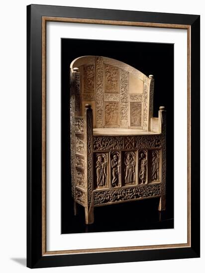 Chair of Bishop Maximian-Byzantine School-Framed Giclee Print