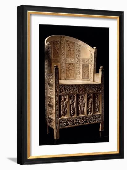 Chair of Bishop Maximian-Byzantine School-Framed Giclee Print