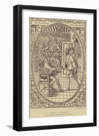 Chair of King Charles IX of France, 16th Century-null-Framed Giclee Print