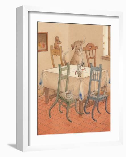 Chair Race, 2005-Kestutis Kasparavicius-Framed Giclee Print