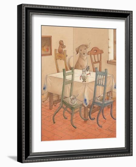 Chair Race, 2005-Kestutis Kasparavicius-Framed Giclee Print