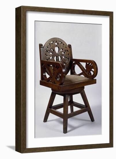 Chair with Armrests, 1900-1901-Alejandro De Riquer-Framed Giclee Print