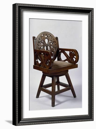 Chair with Armrests, 1900-1901-Alejandro De Riquer-Framed Giclee Print