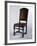 Chair with Leather Cover, Made in Parma, Soragna Castle, Emilia Romagna, Italy-null-Framed Giclee Print