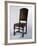 Chair with Leather Cover, Made in Parma, Soragna Castle, Emilia Romagna, Italy-null-Framed Giclee Print