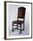 Chair with Leather Cover, Made in Parma, Soragna Castle, Emilia Romagna, Italy-null-Framed Giclee Print