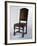 Chair with Leather Cover, Made in Parma, Soragna Castle, Emilia Romagna, Italy-null-Framed Giclee Print