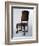 Chair with Leather Cover, Made in Parma, Soragna Castle, Emilia Romagna, Italy-null-Framed Giclee Print