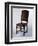 Chair with Leather Cover, Made in Parma, Soragna Castle, Emilia Romagna, Italy-null-Framed Giclee Print