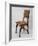 Chair with Upholstered Seat and Back-null-Framed Giclee Print