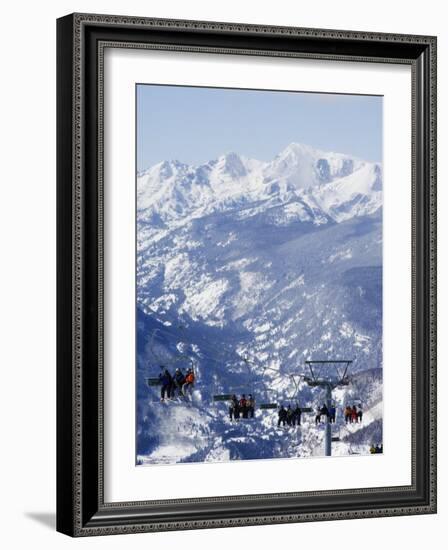 Chairlift Taking Skiers to the Back Bowls of Vail Ski Resort, Vail, Colorado, USA-Kober Christian-Framed Photographic Print