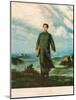 Chairman Mao En Route to Anyuan-null-Mounted Giclee Print