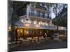 Chairs and Tables in a Restaurant at Dawn, Cafe Du Trocadero, Paris, Ile-De-France, France-null-Mounted Photographic Print