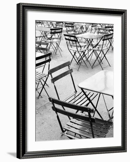 Chairs in Jardin du Luxembourg, Paris, France-Walter Bibikow-Framed Photographic Print