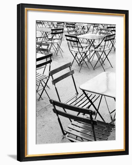 Chairs in Jardin du Luxembourg, Paris, France-Walter Bibikow-Framed Photographic Print