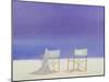 Chairs on the Beach, 1995-Lincoln Seligman-Mounted Giclee Print