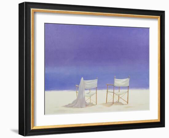 Chairs on the Beach, 1995-Lincoln Seligman-Framed Giclee Print