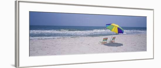 Chairs on the Beach, Gulf of Mexico, Alabama, USA-null-Framed Photographic Print