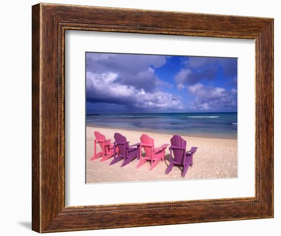 Chairs on the Beach-Bill Bachmann-Framed Photographic Print