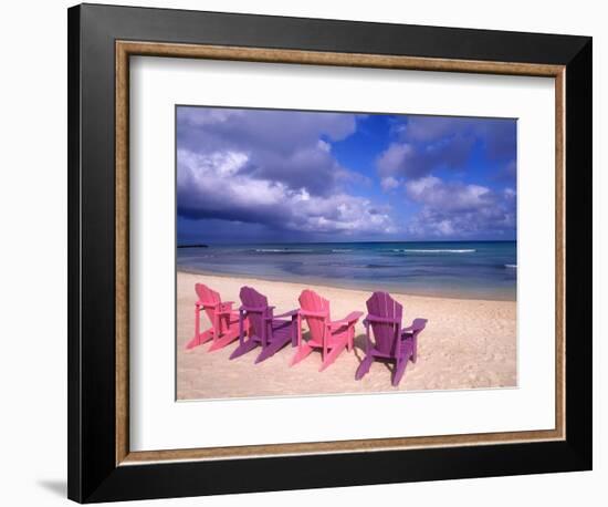 Chairs on the Beach-Bill Bachmann-Framed Photographic Print