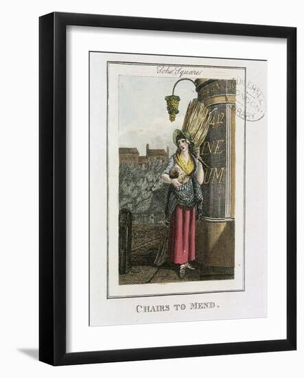 Chairs to Mend, Cries of London, 1804-William Marshall Craig-Framed Giclee Print