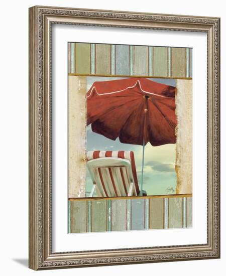 Chaise de Plage I-Elizabeth Medley-Framed Art Print