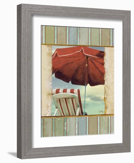 Chaise de Plage I-Elizabeth Medley-Framed Art Print