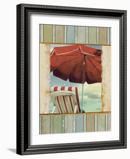 Chaise de Plage I-Elizabeth Medley-Framed Art Print