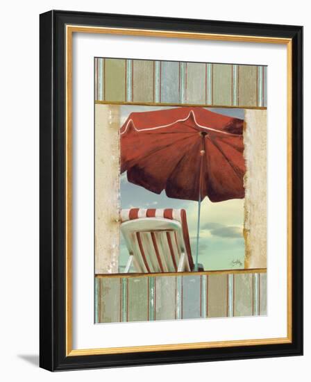 Chaise de Plage I-Elizabeth Medley-Framed Art Print