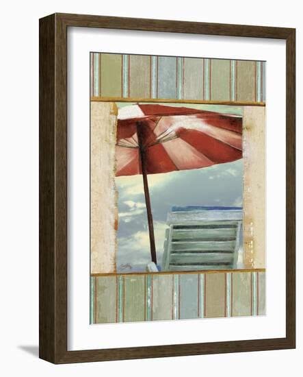 Chaise de Plage II-Elizabeth Medley-Framed Art Print