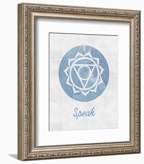 Chakra - Speak-Sasha Blake-Framed Art Print