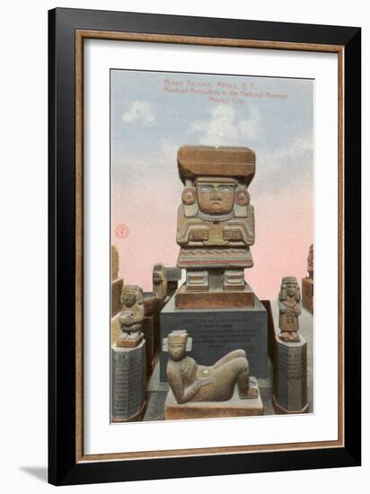 Chalchiutlicue Statue, National Museum, Mexico City-null-Framed Art Print