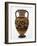 Chalcidian black-figure neck amphora with Odysseus killing a Thracian, c.540 BC-Greek-Framed Giclee Print