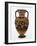 Chalcidian black-figure neck amphora with Odysseus killing a Thracian, c.540 BC-Greek-Framed Giclee Print